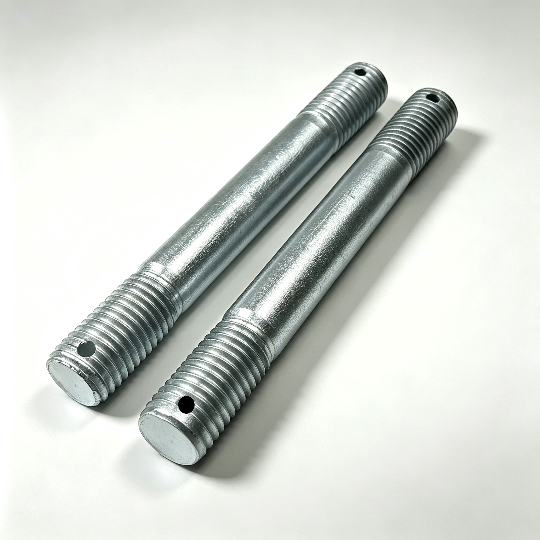 6.8/8.8 Grade Drilled Double End Stud Bolt M36*255mm, Thread 55mm Carbon Steel Galvanized Stud for Heavy Industry Fastening