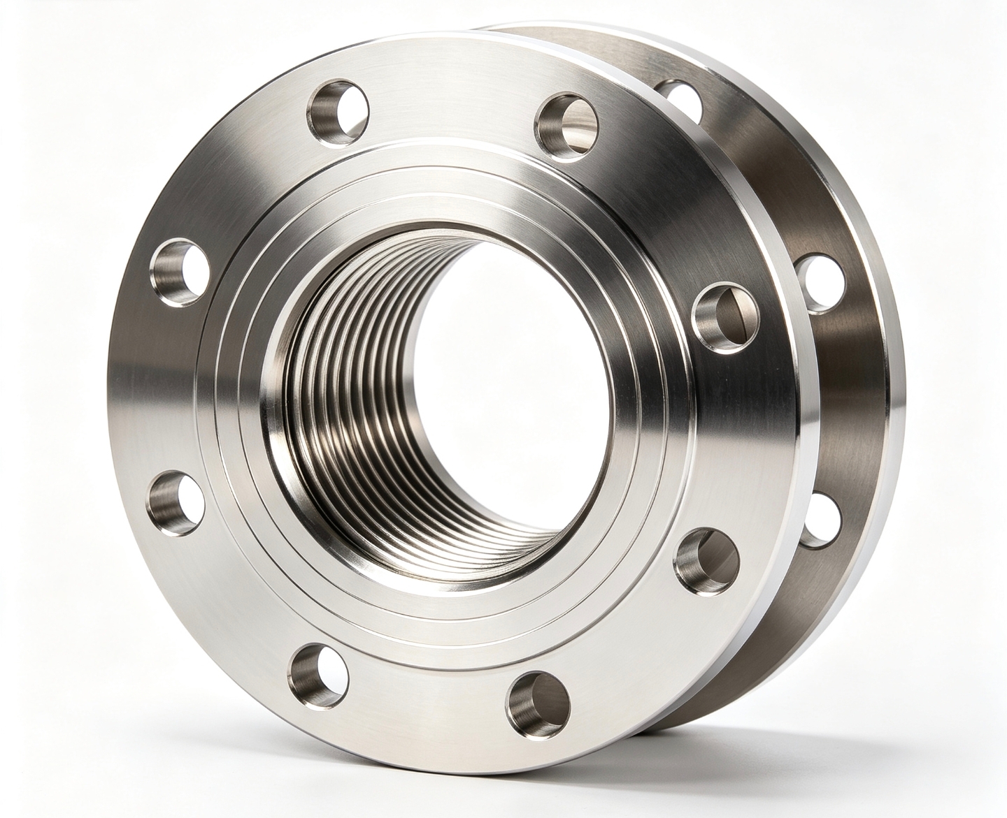 Stainless Steel Threaded Flange Casting Gravity Die Casting SS304 SS316 CF8 CF8M Screwed Flange for Pipeline