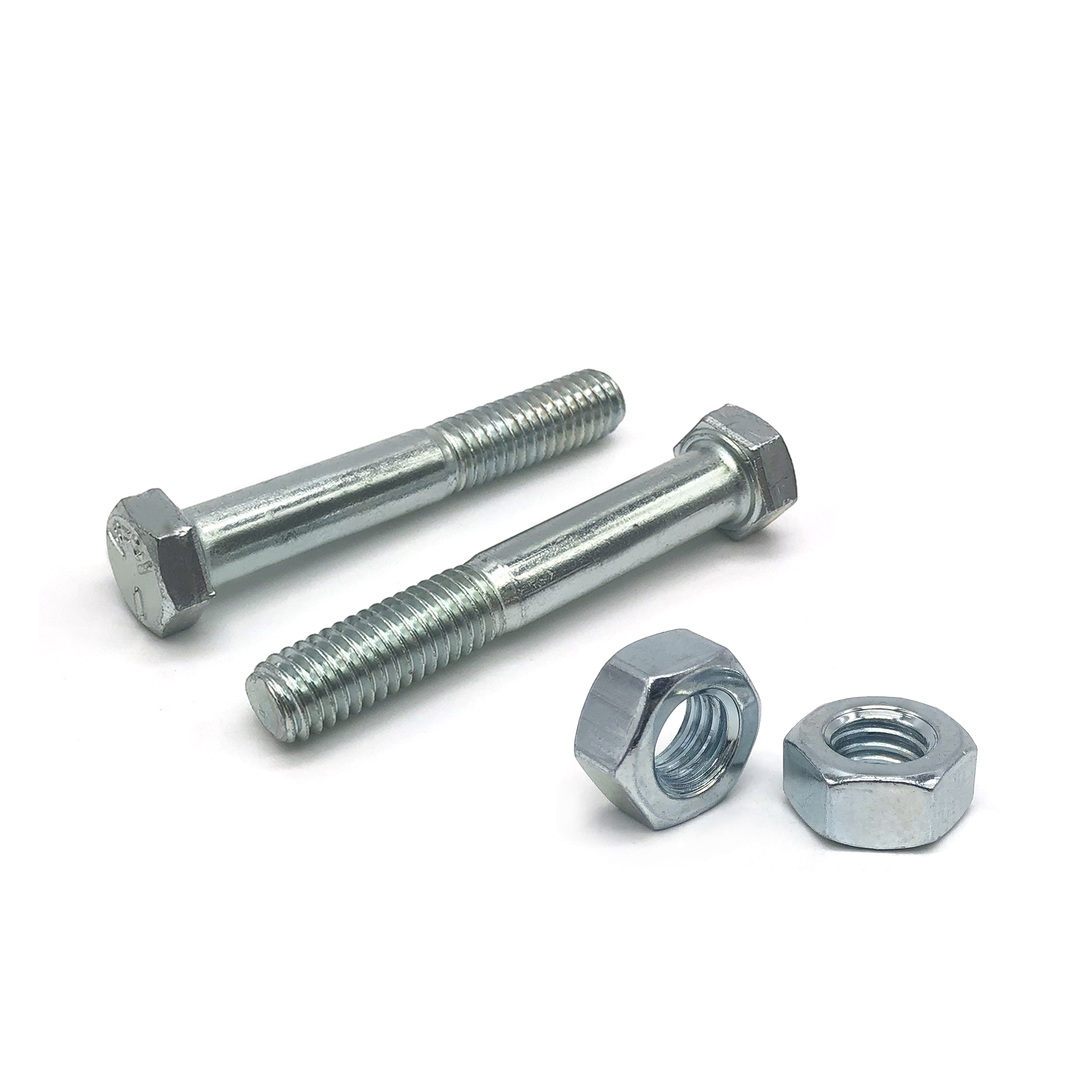 China Manufacturing Wholesale Price Grade 8.8 Bolt and Nut Screw Washer DIN931 DIN933 Metric Stainless Steel Galvanized Hex Bolt
