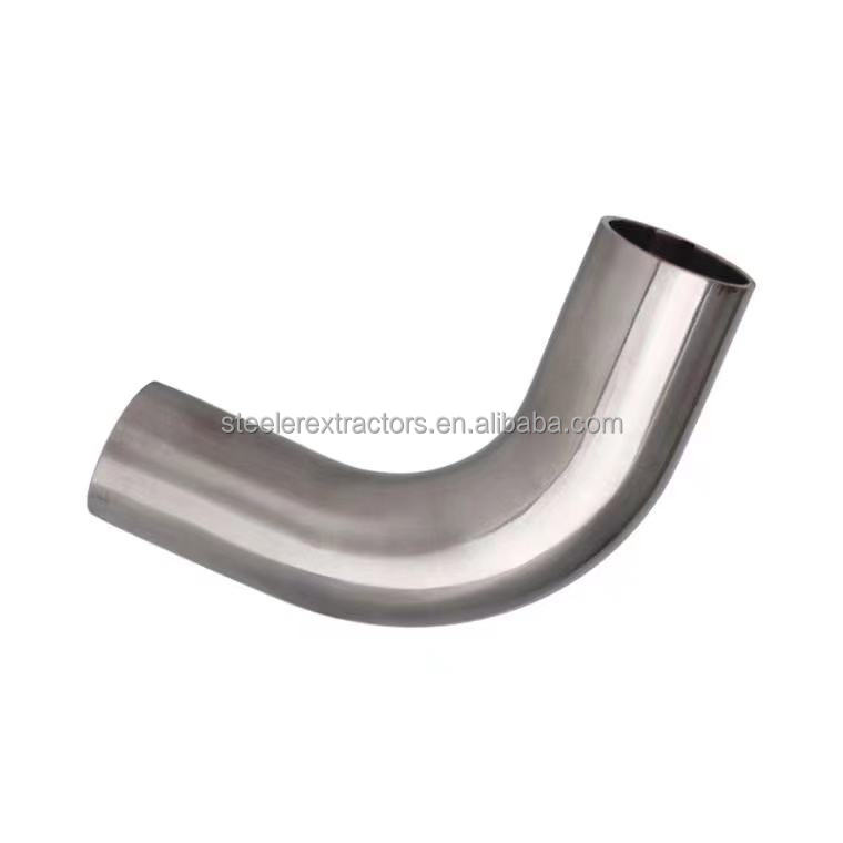 SS304 316L Seamless Tubing Sanitary Long Radius Elbow 90 Degree