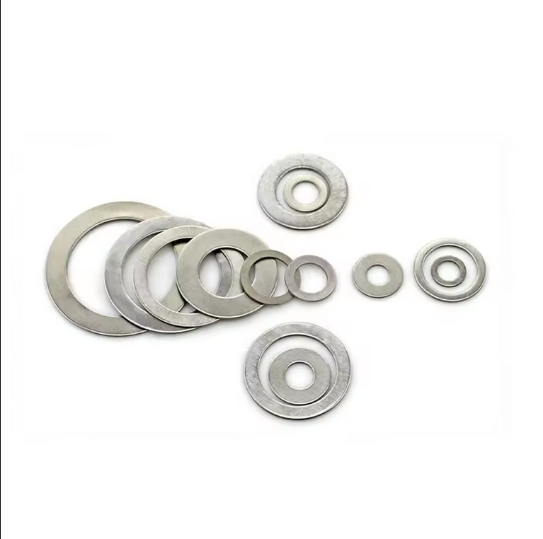Customized Carbon Steel Flat Washer Stainless Steel 304/316 for Screw Bolt M3 M8 Threads Zinc Finish Plain Surface Treatment