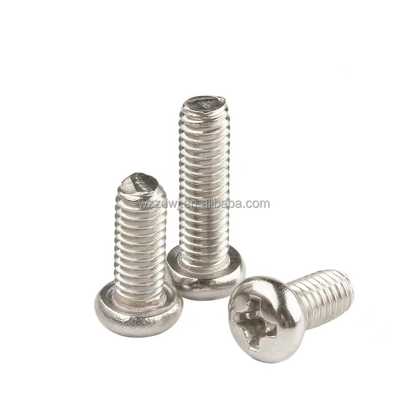 Cross Recessed Screw Pan Head Cross Screw Carbon Steel Universal Fastener